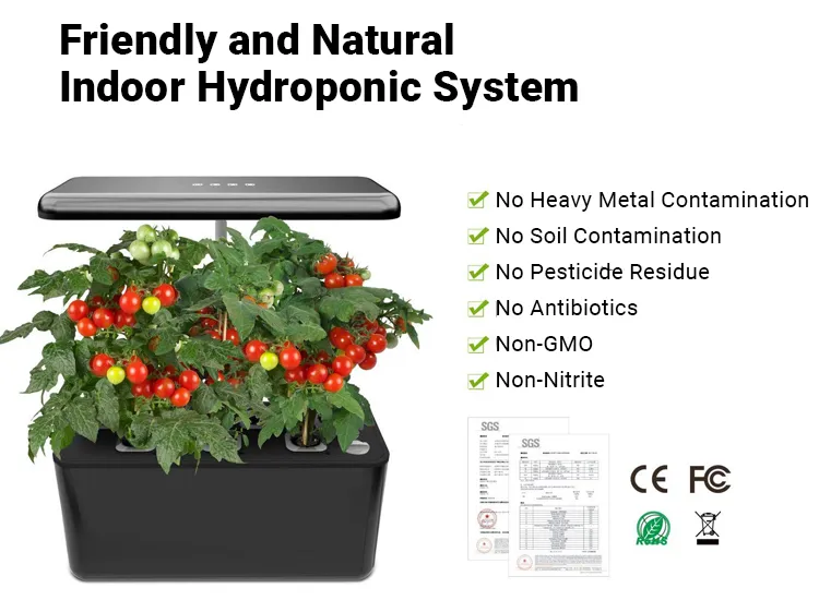 aerogarden black harvest indoor hydroponic garden