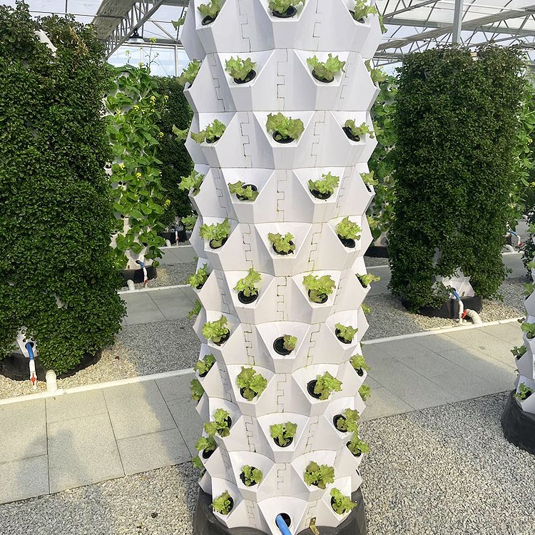 hydroponic tower size