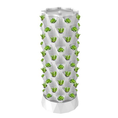 hydroponic tower white