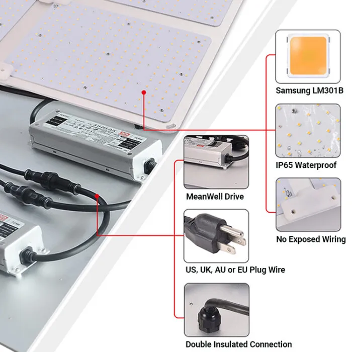 luz de crescimento regulável