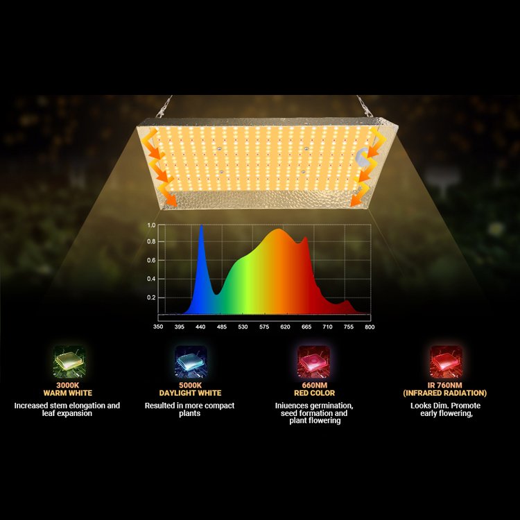 led doplňkové osvětlení skleníku